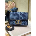 30 MONTAIGNE BAG Blue Dior Flowers Denim M9203UJD JH06724OG45