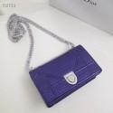 AAAAA Dior DIORAMA leather Chain bag S0328 blue JH07220Jq92
