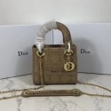 Copy AAAAA MINI LADY DIOR TOTE BAG IN EMBROIDERED CANVAS C4531 Nude JH07095YD64