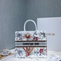 DIOR BOOK TOTE BAG IN EMBROIDERED CANVAS C1286-7 JH06965nK94
