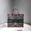 DIOR BOOK TOTE EMBROIDERED CANVAS BAG M1287-7 JH06987xK90