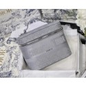 DIOR Oblique Jacquard cosmetic bag S5488 grey JH06869EW49