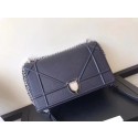 DIORAMA FLAP BAG IN BLACK GRAINED CALFSKIN WITH LARGE CANNAGE DESIGN M0422 JH07585jj39