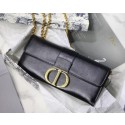 Fake Dior 30 MONTAIGNE sheepskin leather Clutch bag M9206 black JH07163dS46
