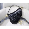 Imitation Dior SADDLE SOFT CALFSKIN BAG C9045 black JH07047Ad61