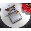 Top Dior calfskin Mini Lady bag M0598 silver JH07597Tj43