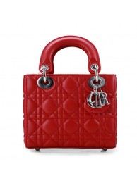 2014 Dior Original leather 44552 Red silver chain JH07696UI88