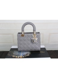Dior 99002 original leather handbag Gray JH07676GL26