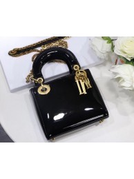 Dior calfskin Mini Lady bag M0598 black JH07599Hx86