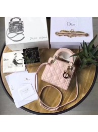 Fake Replica Dior Original Sheepskin Leather tote Bag M673 light pink JH07605Ml87