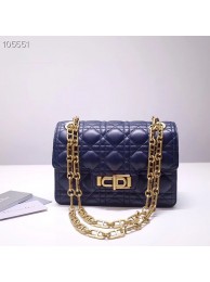 Imitation Dior MISS DIOR BAG IN BLUE LAMBSKIN M0250C JH07386dP73