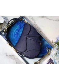 Imitation Dior SADDLE-TAS VAN KALFSLEER M0446C dark blue JH07143Sn26