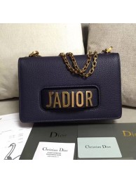 Top Replica Dior JADIOR Flap Bag Calfskin M9003 Royal JH07420Qt73